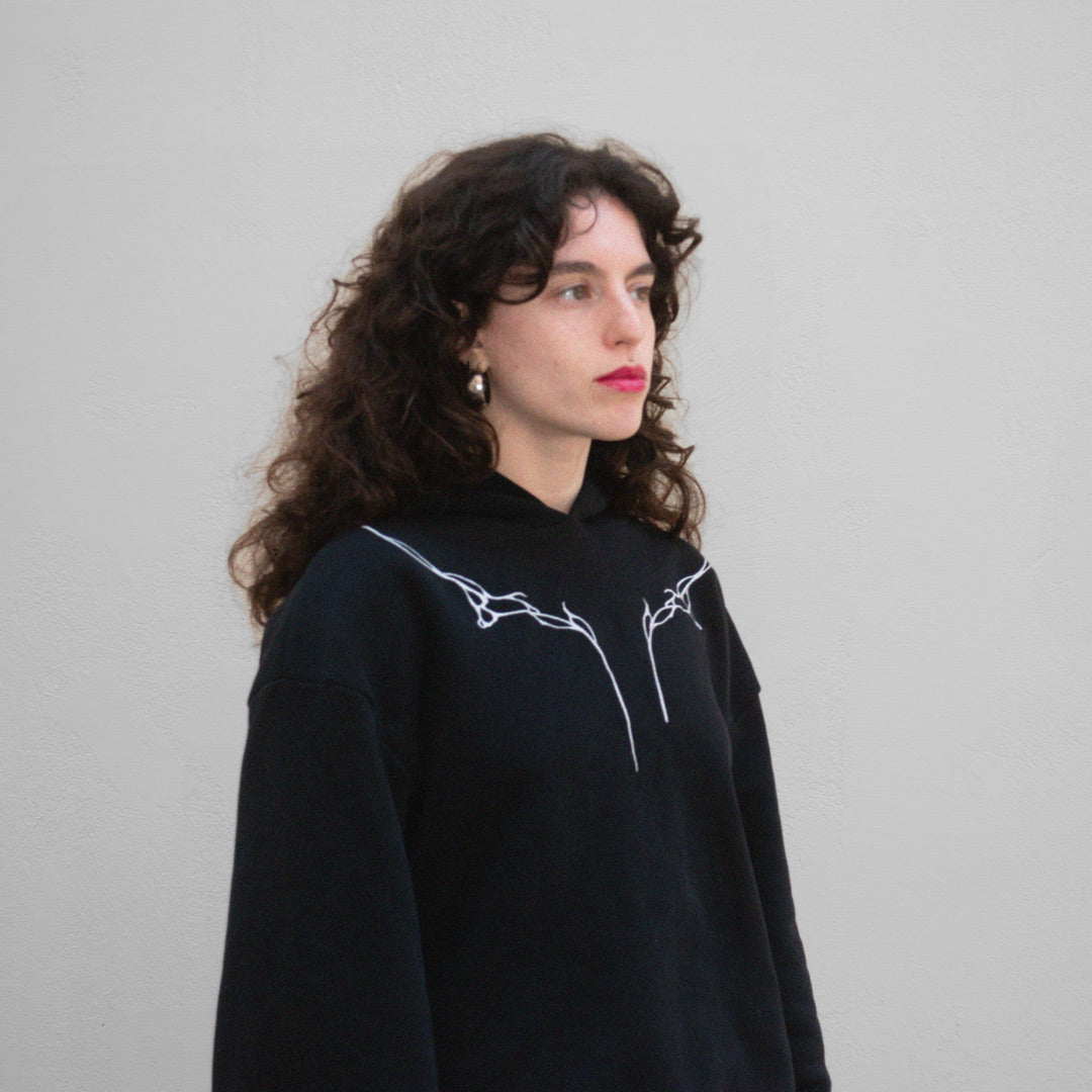 Linea – Hooded Sweatshirt (Silver)