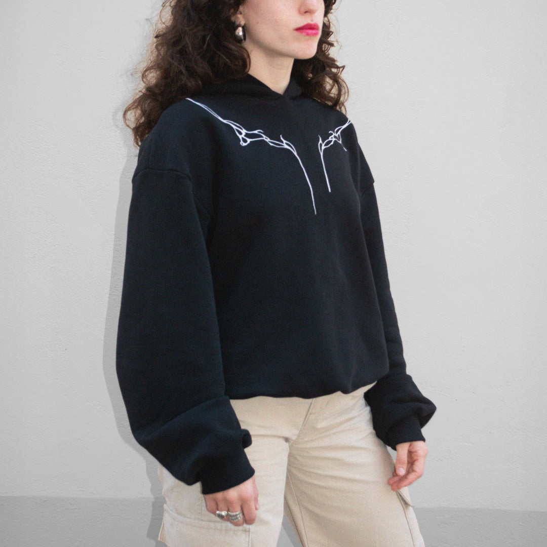 Linea – Hooded Sweatshirt (Silver)